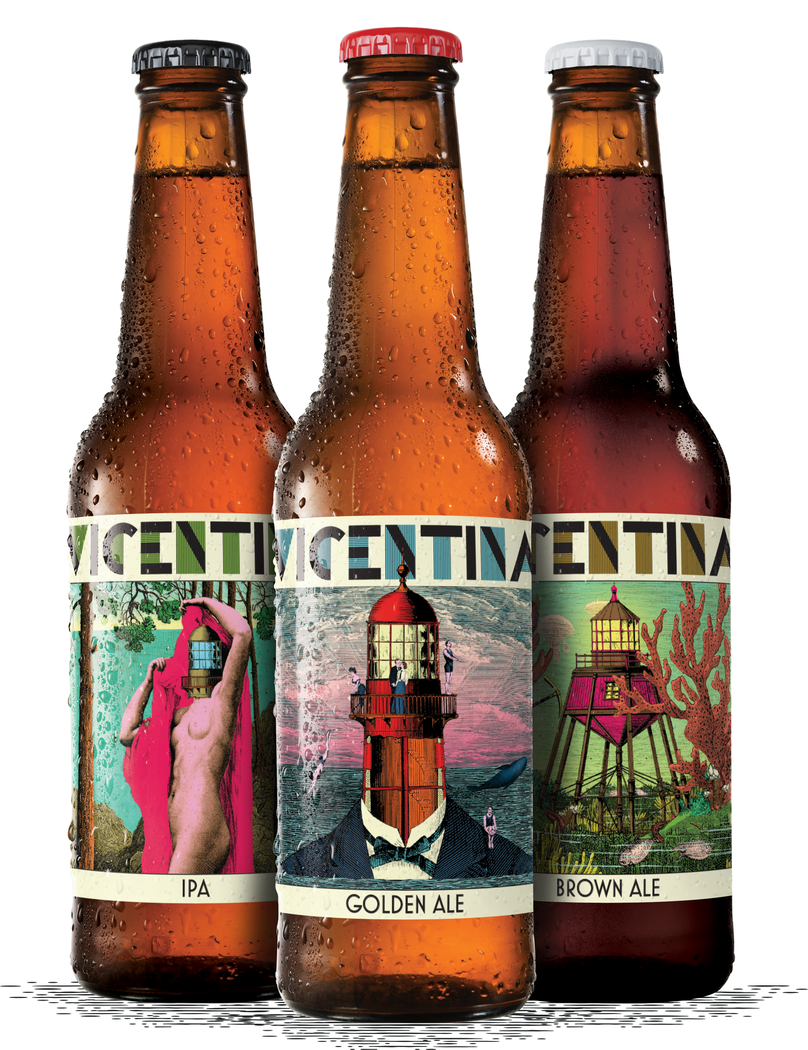 Illustration of mix with the 3 beers