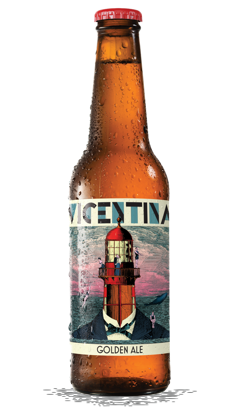 Golden Ale Beer bottle